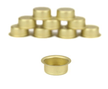 10 Kerzentüllen - Mittel - 20mm - Für Stabkerzen - Dekorationen - Messing