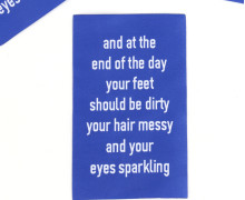 1 Super BIG Label - Sparkling - Blau - Anlukaa