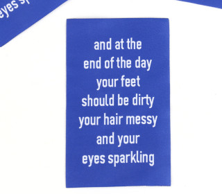 1 Super BIG Label - Sparkling - Blau - Anlukaa