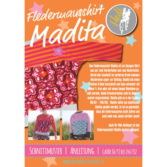 Ebook -  "Fledermausshirt Madita" Gr. 86-152