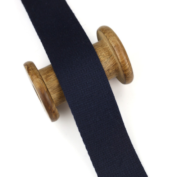 1m weiches Gurtband - 40mm - Stahlblau