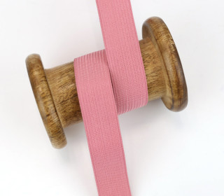 2,5 Meter Gummiband - Zugeschnitten -  Uni - 20mm - Altrosa