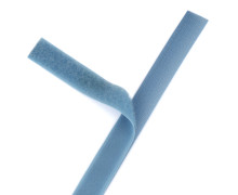 1 Klettband Zuschnitt - Klettverschluss - Zum Nähen - Hook & Loop - 20mm x 50cm - Taubenblau