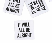 1 Super BIG Label - Alright - Weiß - Anlukaa