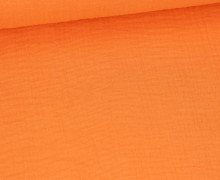 Musselin - Muslin - Double Gauze - Uni - Pastellorange - 125g - Schnuffeltuch - Windeltuch