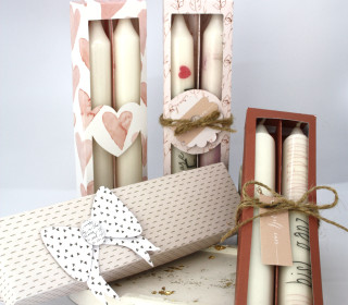 Plotterdatei Kerzenbox Kerzenschachtel Geschenkbox mit Deckel zum aufklappen