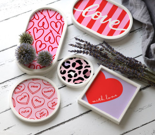 Outdoorstoff - Sweet Love - Inlays für Silikon - Probierset - studio.mARTinchen - abby and amy