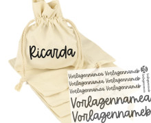 Onkel Bo's Bügelbilder - DIN A5 - 2 Namen - lang - Schreibschrift