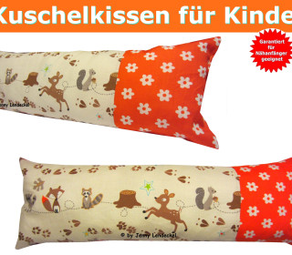 Nähanleitung Kissen, Kuschelkissen für Kinder