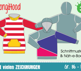 Ebook - LongiHood Gr. 86 - 164 Unisex Sweater / Sweatkleid für Kinder