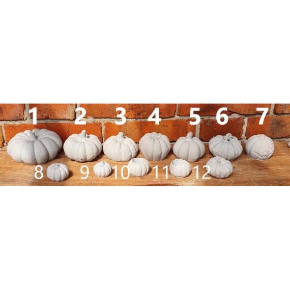 Silikon - Gießform - Kleiner Kürbis - Dekokürbis - Kürbis 10 - vielfältig nutzbar