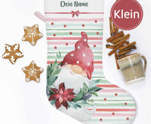 DIY-Nähset - Nikolaussocke - KLEIN - Softshell - Christmas Gnome
