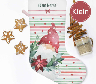 DIY-Nähset - Nikolaussocke - KLEIN - Softshell - Christmas Gnome