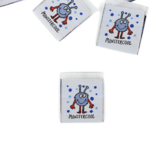 1 Label - MONSTERCOOL  - Monster - Hellblau - EMJO-DESIGN
