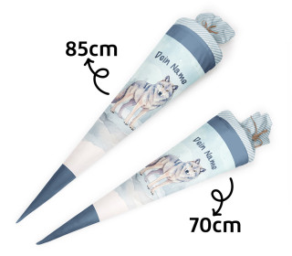 DIY-Nähset Schultüte - Konfigurator - Wölfe - Velvet - personalisiert