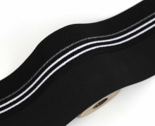 1 Meter Falzbund - 80mm - Elastisch - Schwarz