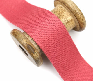 1m weiches Gurtband - 40mm - Lachsrot