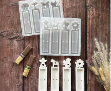 Silikon - Gießform - Schokoriegel Halter - Set 2 - Geschenkanhänger - vielfältig nutzbar