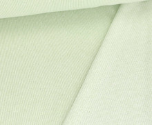Strickstoff - Feinstrick - Meliert - Creme/Blassgrün