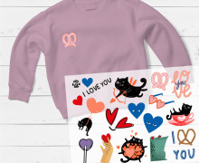 Onkel Bo's Bügelbilder - DIN A4 - Lovebites - Valentinstag