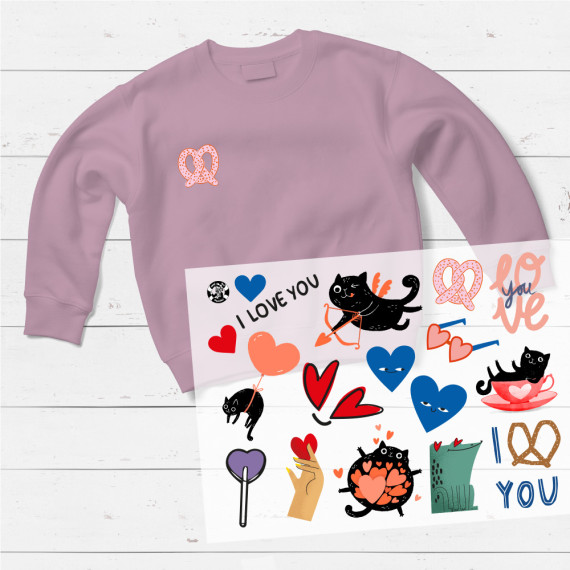 Onkel Bo's Bügelbilder - DIN A4 - Lovebites - Valentinstag