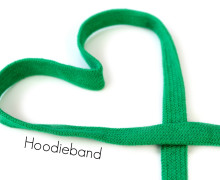 1m flache Kordel - Hoodieband - Kapuzenband - Dunkelgrün