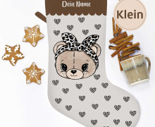DIY-Nähset - Nikolaussocke - KLEIN - Softshell - TeddyLove- Katzengold Designs