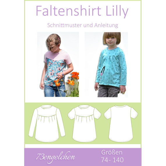 Ebook - Faltenshirt Lilly Gr. 74 - 140