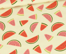 Jersey - Sommerfrüchte - Wassermelonen - Pastellgrün - Bio-Qualität - abby and me