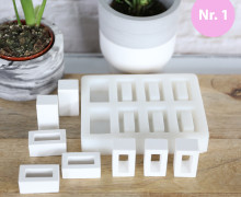 Silikon - Gießform - Klötzchen-Bausteine & Klötzchen - Nr. 1 - Multiform - Wunschgeschenk