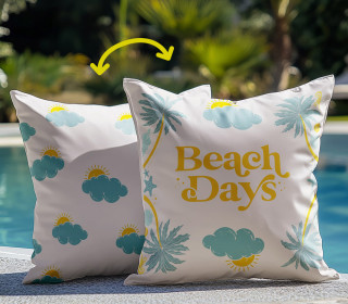 Genähtes Kissen inkl. Inlet - Ocean Child - Beach Days - Mein Hanseherz