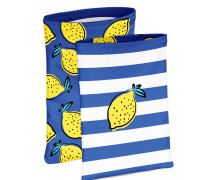 DIY-NÄHSET - Buchtasche - Summer Vibes - Gelb/Blau - Softshell - studio.mARTinchen - abby and amy