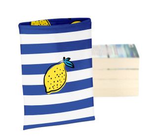 DIY-NÄHSET - Buchtasche - Summer Vibes - Gelb/Blau - Softshell - studio.mARTinchen - abby and amy