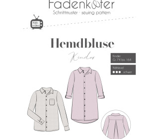 Schnittmuster - Hemdbluse - Kinder - Gr. 74 - 164 - Fadenkäfer