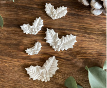 Silikon - Gießform - Mini Stechpalme - Ilex - 3er Set - vielfältig nutzbar
