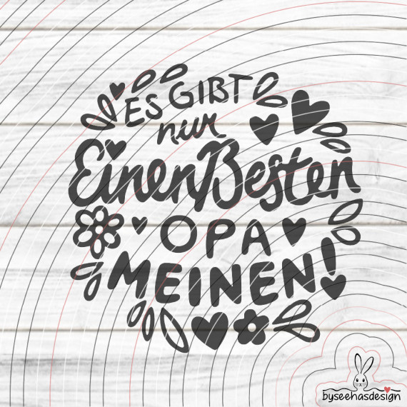 Bester Opa Plotterdatei SVG DXF
