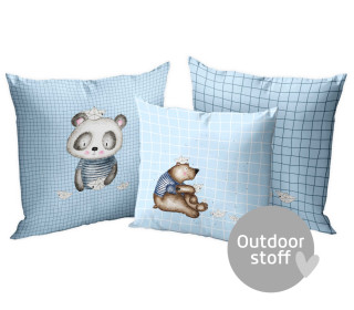 Kissenstoff - DIY - Kissen-Set - Küstenfreunde - Maritime Bären - treeebird - Outdoorstoff - abby and amy