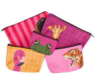 DIY-Nähset - Softshell - Fleece - 5 Wetbags - Tierisch Bunt - Andrea Liesert - abby and amy