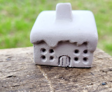 Silikon - Gießform - Mini Schnee-Haus - Nr.2 - vielfältig nutzbar