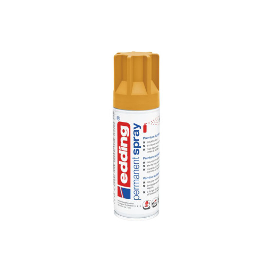 Edding 5200 Permanent Spray – Leuchtend Bernstein Matt, 200 Ml Acryllack Für Glas, Holz, Metall, Kunststoff