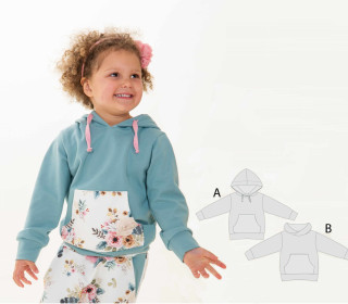 Schnittmuster Sweatshirt Hoodie FLY von Patternforkids Ebook PDF