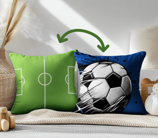 Genähtes Kissen inkl. Inlet - Fußball - Field - Mein Hanseherz