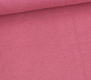Bündchen Standard - Feine Rippen - Uni - Rose - #889