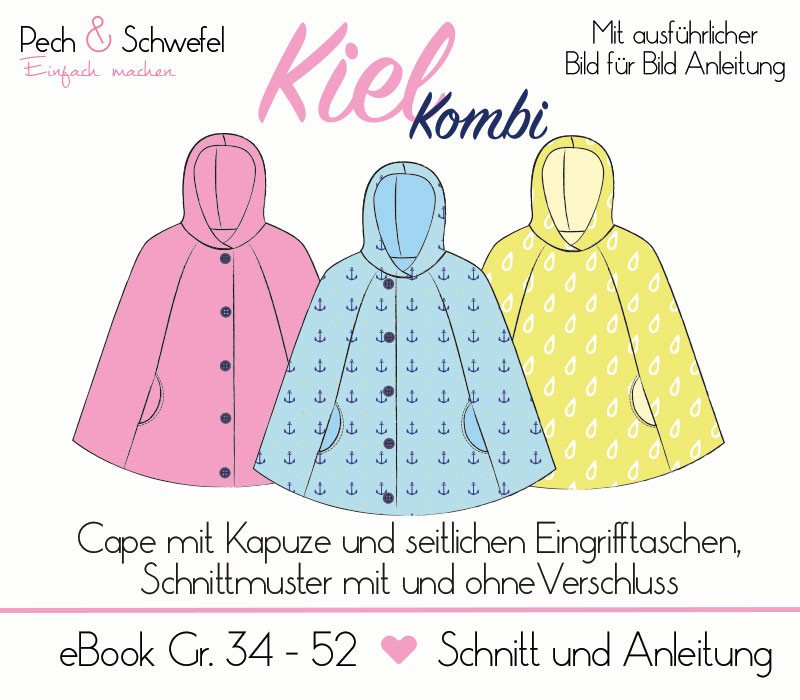 Ebook -  Cape Kiel Kombi Gr. 34 – 52 in A4 und A0 von Pech und Schwefel