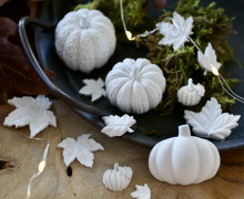 Silikon - Gießform - Herbst-Halloween-Set - auch für Kerzenwachs - 7 Formen - vielfältig nutzbar