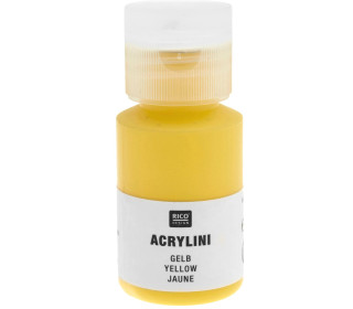 Acrylfarbe - Acrylini - 22ml - Matt - Geruchsarm - Rico Design - Gelb