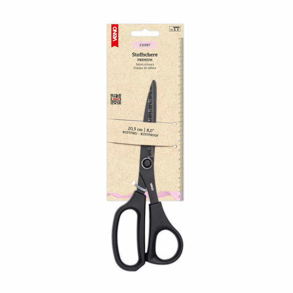 1 PREMIUM Stoffschere - 20,3cm - veno - Schwarz
