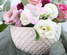 Silikon - Gießform - Dekoschale - Frühlingsdesign - Meerjungfrauenmuster & Seesterne - vielfältig nutzbar