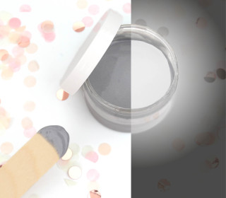 Siebdruckfarbe - Reflektierend - Grau / Silber - 100ml - wasserbasiert - vegan - für Textil
