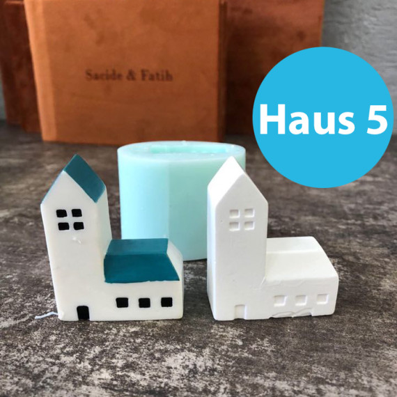 Silikonform Haus - 3D Vase Für Epoxidharz & Gips